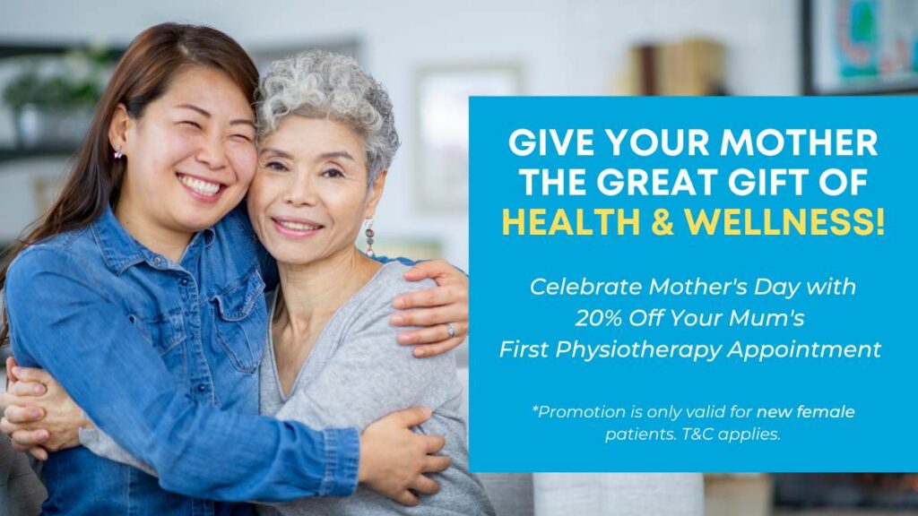 This May In Touch Physiotherapy Singapore is offering a 20% discount to new clients on their first physio session, in celebration of Mother's Day